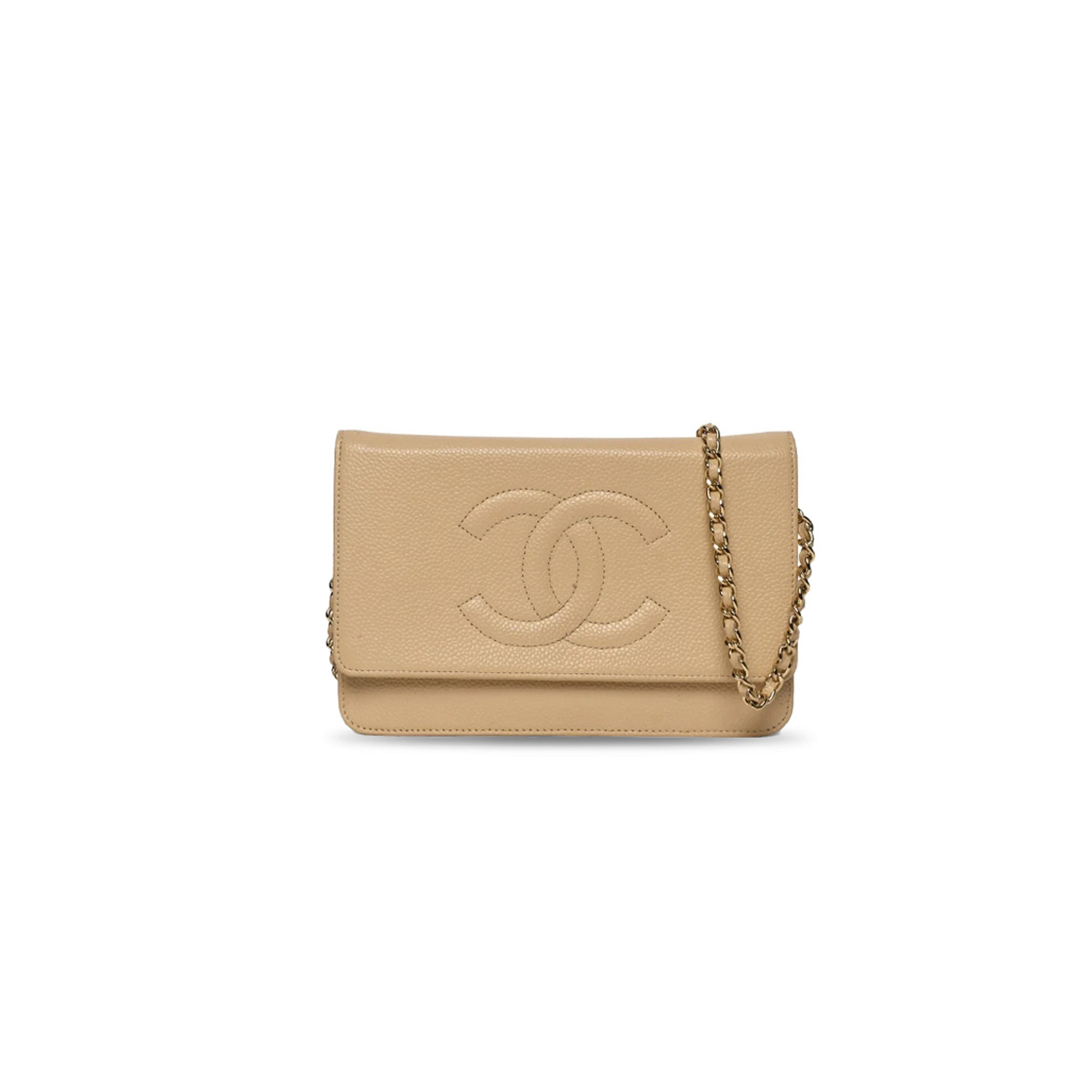 CHANEL CAVIAR TIMELESS WALLET ON CHAIN (19*12.5*3.5cm)